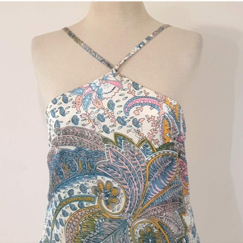 NEW Beginning Boutique Size 12 Satin Feel Paisley Festival Dress - Picture 3 of 8